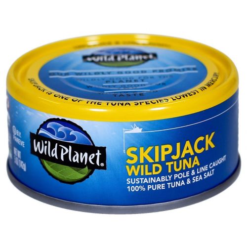  [아마존 핫딜] [아마존핫딜]Wild Planet Skipjack Wild Tuna, Sea Salt, Keto and Paleo, 3rd Party Mercury Tested, 5 Ounce (Pack of 12)