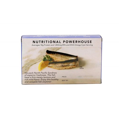  [아마존 핫딜] [아마존핫딜]Wild Planet Sardines in Water, No Salt Added, Keto and Paleo, 4.4 Ounce (Pack of 12)