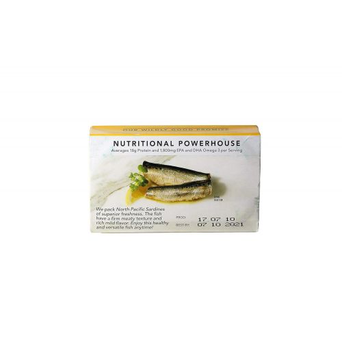  [아마존 핫딜] [아마존핫딜]Wild Planet Wild Sardines in Extra Virgin Olive Oil With Lemon, Lightly Smoked, Keto and Paleo, 4.4 Ounce (Pack of 12)