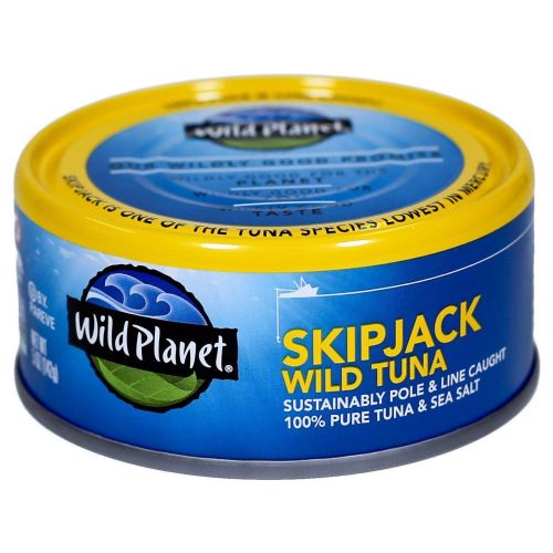  Wild Planet Skipjack Wild Tuna, Sea Salt, Whole 30, Keto, and Paleo, 5 Ounce (Pack of 12)