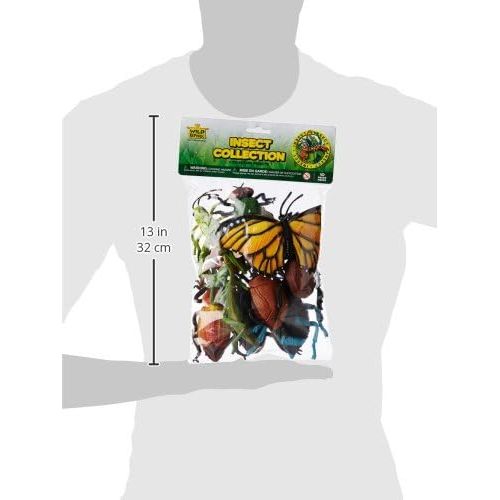  Wild Republic Insect Polybag, Kids Gifts, Educational Toy, Party Favors, 10 Pieces