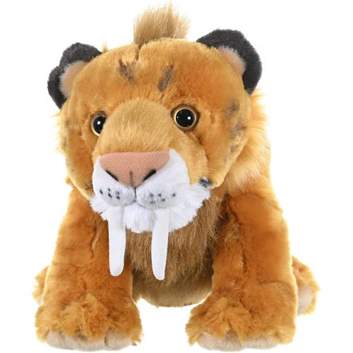  Wild Republic Smilodon Plush, Stuffed Animal, Plush Toy, Gifts for Kids, Cuddlekins 12 Inches , Pink