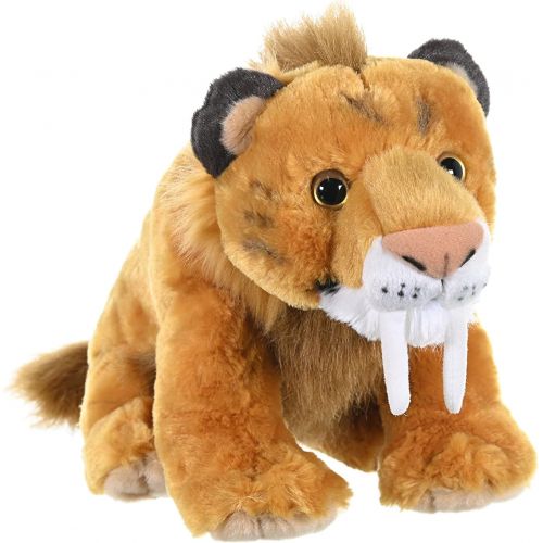  Wild Republic Smilodon Plush, Stuffed Animal, Plush Toy, Gifts for Kids, Cuddlekins 12 Inches , Pink