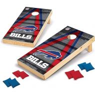 NFL Pro Football 2' x 4' Wood Direct Print Tournament Cornhole Set by Wild Sports, Comes with 8 Bean Bags - Perfect for Tailgate, Outdoor, Backyard