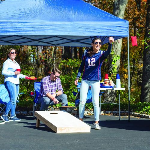  Solid Wood Tournament Style Corn Hole Outdoor Game by Wild Sports: 2 Sturdy Tournament Approved Wood Cornhole Boards and 8 Durable Bean Bags