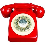 Wild and Wolf Wild Wood 746 Phone, Retro Design, Red