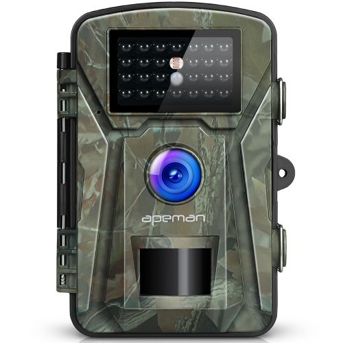  APEMAN Trail Camera 12MP 1080P 2.4 LCD Game&Hunting Camera with 940nm Upgrading IR LEDs Night Vision up to 65ft20m IP66 Spray Water Protected Design