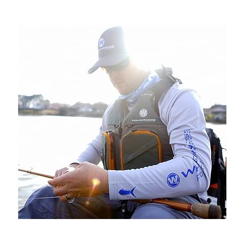  Wilderness Systems Fisher Kayaking Life Jacket - Easy Access Zippered Pockets Zippered Pockets - USCG Approved PFD - UL Type 3 Paddle Sports Life Vest - Gray