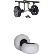 Wilderness Systems Heavy Duty Kayak Cart Package with Flat-Free and Beach Wheels