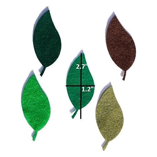  [아마존베스트]Felt leaves pack of 115 By Wildflower Toys