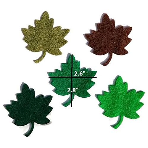  [아마존베스트]Felt leaves pack of 115 By Wildflower Toys