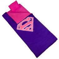 Wildkin Kids Superman Shield Sleeping Bag, Pink