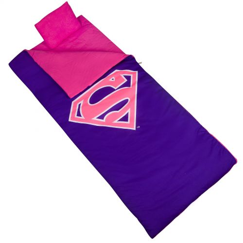  Wildkin Kids Superman Shield Sleeping Bag, Pink