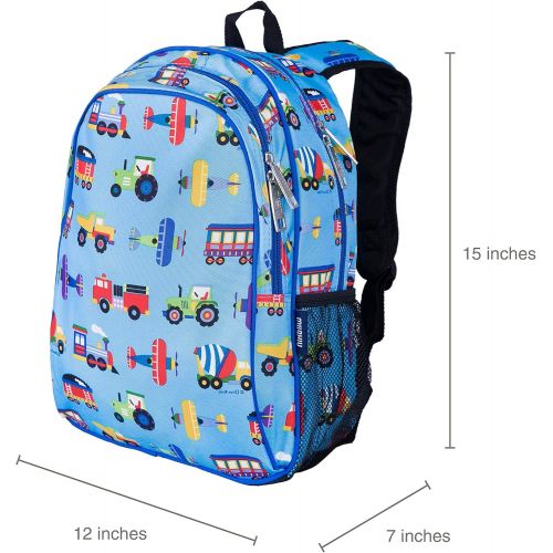  Wildkin Kids 15 Inch Backpack for Boys and Girls, Perfect Size for Preschool, Kindergarten, and Elementary School, Patterns Coordinate with Our Lunch Boxes and Duffel Bags