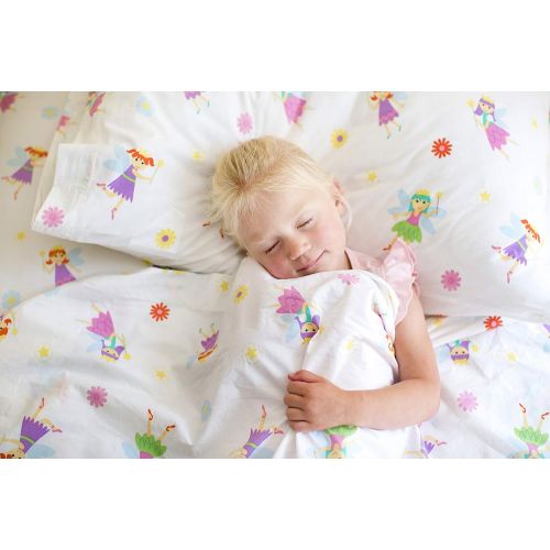  Wildkin Kids 100% Cotton Twin Sheet Set for Boys and Girls, Bedding Set Includes Top Sheet, Fitted Sheet, One Standard Pillow Case, Certified OEKO-TEX Standard 100, Olive Kids (Fai