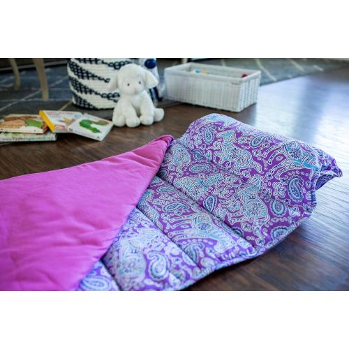  Wildkin Nap Mat with Pillow for Toddler Boys and Girls, Perfect Size for Daycare and Preschool, Designed to Fit on a Standard Cot, Patterns Coordinate with Our Lunch Boxes and Back