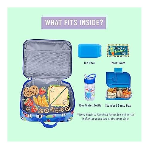  Wildkin 15 Inch Kids Backpack Bundle with Lunch Box Bag (Heroes)