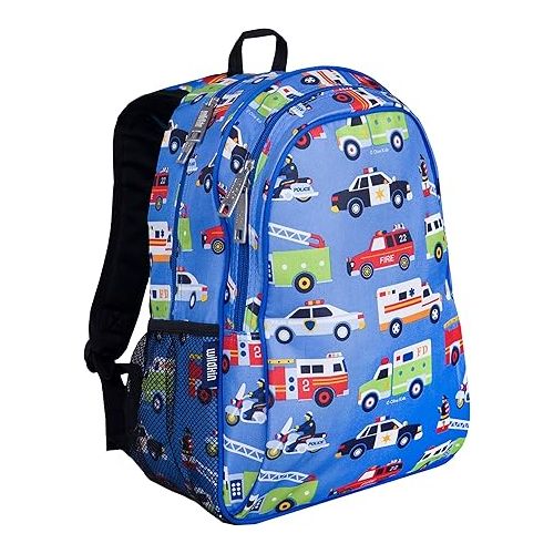  Wildkin 15 Inch Kids Backpack Bundle with Lunch Box Bag (Heroes)