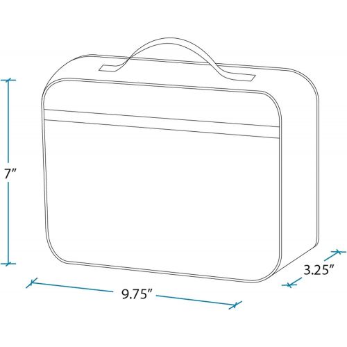  [아마존베스트]Wildkin Lunch Box, Insulated, Moisture Resistant, and Easy to Clean with Helpful Extras for Quick and Simple Organization, Perfect for Kids or On-The-Go Parents  Big Dot Aqua