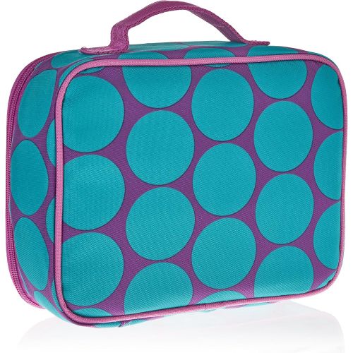  [아마존베스트]Wildkin Lunch Box, Insulated, Moisture Resistant, and Easy to Clean with Helpful Extras for Quick and Simple Organization, Perfect for Kids or On-The-Go Parents  Big Dot Aqua