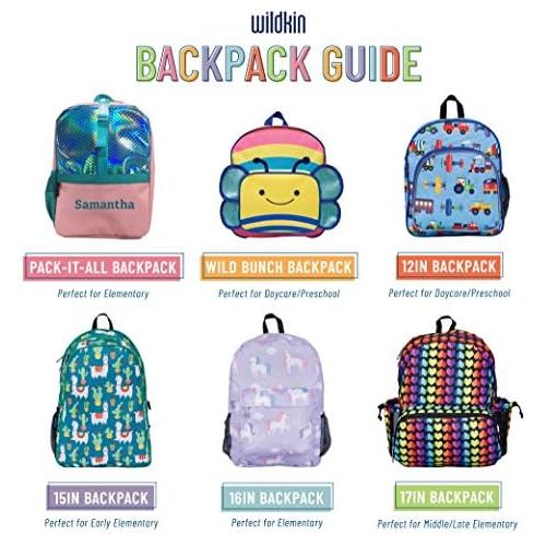  [아마존베스트]Wildkin 15 Inch Backpack, Extra Durable Backpack with Padded Straps and Interior Moisture-Resistant Lining, Perfect for School or Travel, Olive Kids Design  Heroes