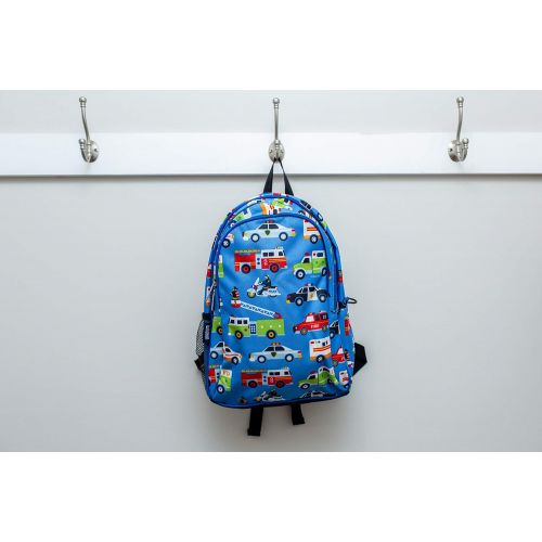  [아마존베스트]Wildkin 15 Inch Backpack, Extra Durable Backpack with Padded Straps and Interior Moisture-Resistant Lining, Perfect for School or Travel, Olive Kids Design  Heroes