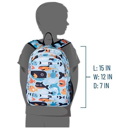  [아마존베스트]Wildkin Kids 15 Inch Backpack for Boys and Girls, Perfect Size for Preschool, Kindergarten, and Elementary School, Patterns Coordinate with Our Lunch Boxes and Duffel Bags