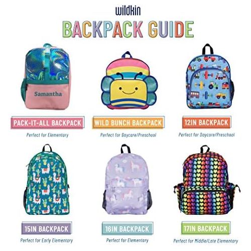  [아마존베스트]Wildkin Kids 15 Inch Backpack for Boys and Girls, Perfect Size for Preschool, Kindergarten, and Elementary School, Patterns Coordinate with Our Lunch Boxes and Duffel Bags