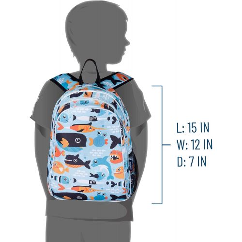  [아마존베스트]Wildkin Kids 15 Inch Backpack for Boys and Girls, Perfect Size for Preschool, Kindergarten, and Elementary School, Patterns Coordinate with Our Lunch Boxes and Duffel Bags