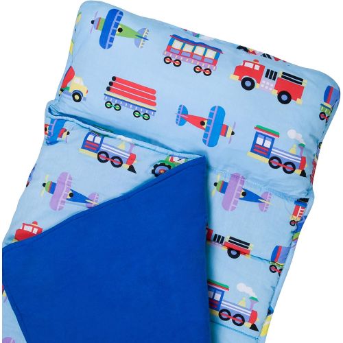  [아마존베스트]Wildkin Nap Mat with Pillow for Toddler Boys and Girls, Perfect Size for Daycare and Preschool, Designed to Fit on a Standard Cot, Patterns Coordinate with Our Lunch Boxes and Back