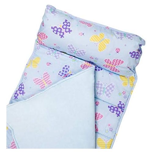  [아마존베스트]Wildkin Nap Mat with Pillow for Toddler Boys and Girls, Perfect Size for Daycare and Preschool, Designed to Fit on a Standard Cot, Patterns Coordinate with Our Lunch Boxes and Back