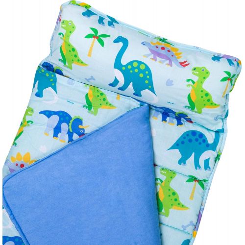  [아마존베스트]Wildkin Nap Mat with Pillow for Toddler Boys and Girls, Perfect Size for Daycare and Preschool, Designed to Fit on a Standard Cot, Patterns Coordinate with Our Lunch Boxes and Back