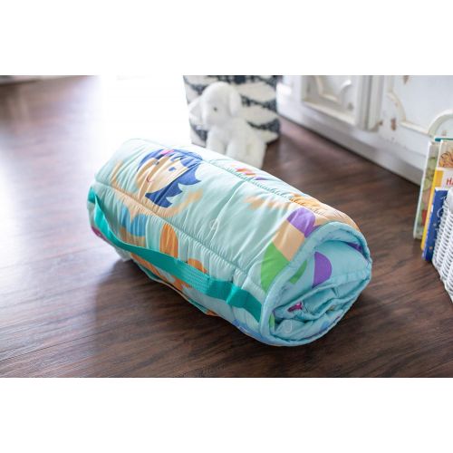  [아마존베스트]Wildkin Microfiber Nap Mat with Pillow for Toddler Boys and Girls, Perfect Size for Daycare and Preschool, Designed to Fit on a Standard Cot, Patterns Coordinate with Our Lunch Box