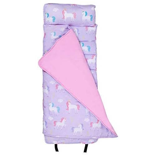  [아마존베스트]Wildkin Nap Mat with Pillow for Toddler Boys and Girls, Perfect Size for Daycare and Preschool, Designed to Fit on a Standard Cot, Patterns Coordinate with Our Lunch Boxes and Back