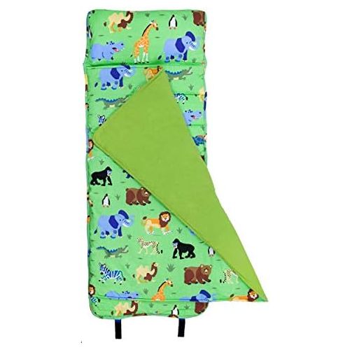  [아마존베스트]Wildkin Nap Mat with Pillow for Toddler Boys and Girls, Perfect Size for Daycare and Preschool, Designed to Fit on a Standard Cot, Patterns Coordinate with Our Lunch Boxes and Back