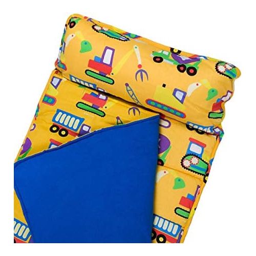  [아마존베스트]Wildkin Nap Mat with Pillow for Toddler Boys and Girls, Perfect Size for Daycare and Preschool, Designed to Fit on a Standard Cot, Patterns Coordinate with Our Lunch Boxes and Back