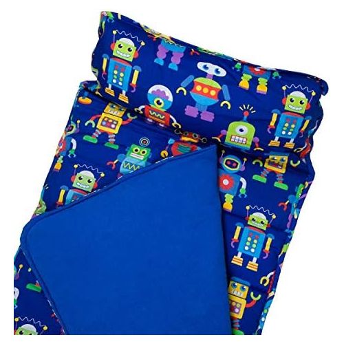  [아마존베스트]Wildkin Nap Mat with Pillow for Toddler Boys and Girls, Perfect Size for Daycare and Preschool, Designed to Fit on a Standard Cot, Patterns Coordinate with Our Lunch Boxes and Back