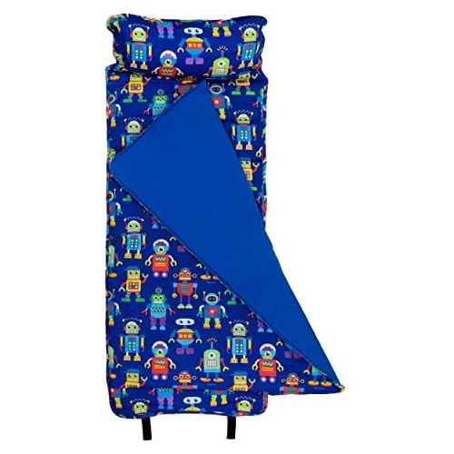  [아마존베스트]Wildkin Nap Mat with Pillow for Toddler Boys and Girls, Perfect Size for Daycare and Preschool, Designed to Fit on a Standard Cot, Patterns Coordinate with Our Lunch Boxes and Back