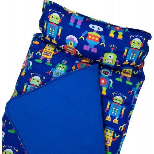  [아마존베스트]Wildkin Nap Mat with Pillow for Toddler Boys and Girls, Perfect Size for Daycare and Preschool, Designed to Fit on a Standard Cot, Patterns Coordinate with Our Lunch Boxes and Back