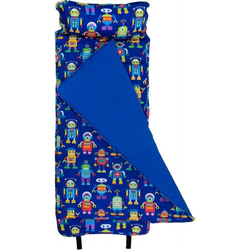  [아마존베스트]Wildkin Nap Mat with Pillow for Toddler Boys and Girls, Perfect Size for Daycare and Preschool, Designed to Fit on a Standard Cot, Patterns Coordinate with Our Lunch Boxes and Back