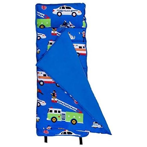  [아마존베스트]Wildkin Microfiber Nap Mat with Pillow for Toddler Boys and Girls, Perfect Size for Daycare and Preschool, Designed to Fit on a Standard Cot, Patterns Coordinate with Our Lunch Box