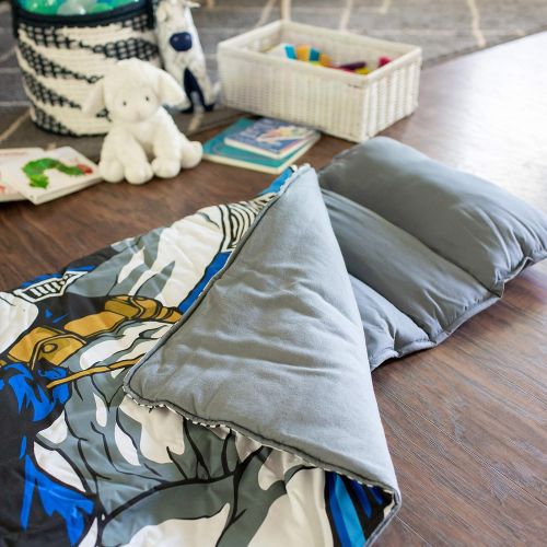  [아마존베스트]Wildkin Nap Mat with Pillow for Toddler Boys and Girls, Perfect Size for Daycare and Preschool, Designed to Fit on a Standard Cot, Patterns Coordinate with Our Lunch Boxes and Back