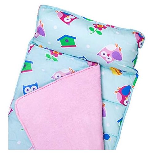  [아마존베스트]Wildkin Nap Mat with Pillow for Toddler Boys and Girls, Perfect Size for Daycare and Preschool, Designed to Fit on a Standard Cot, Patterns Coordinate with Our Lunch Boxes and Back