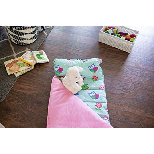  [아마존베스트]Wildkin Nap Mat with Pillow for Toddler Boys and Girls, Perfect Size for Daycare and Preschool, Designed to Fit on a Standard Cot, Patterns Coordinate with Our Lunch Boxes and Back