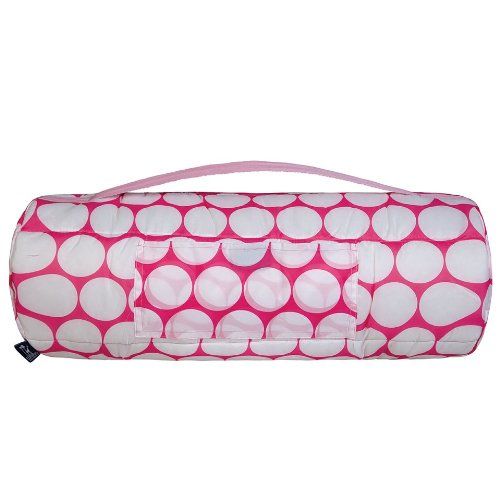  Wildkin Easy Clean Nap Mat with Pillow for Toddler Boys and Girls, Ideal Size for Daycare and Preschool, Perfect for Sleepovers and Travels, BPA-free (Big Dot Pink & White)