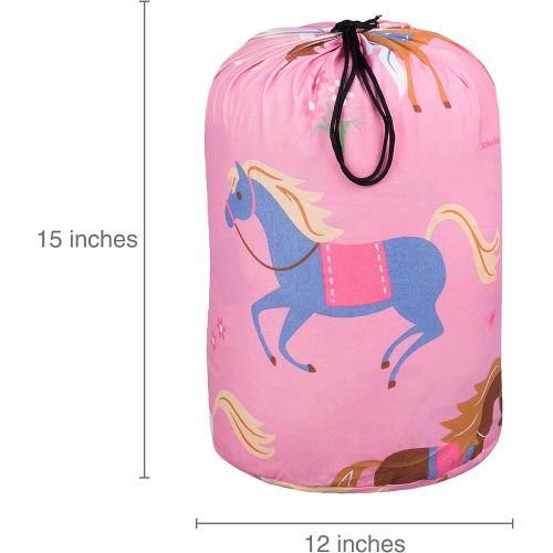  [아마존베스트]Wildkin Kids Microfiber Sleeping Bag for Boys and Girls, Includes Pillow Case and Stuff Sack, Perfect Size for Slumber Parties, Camping and Overnight Travel, BPA-free, Olive Kids (