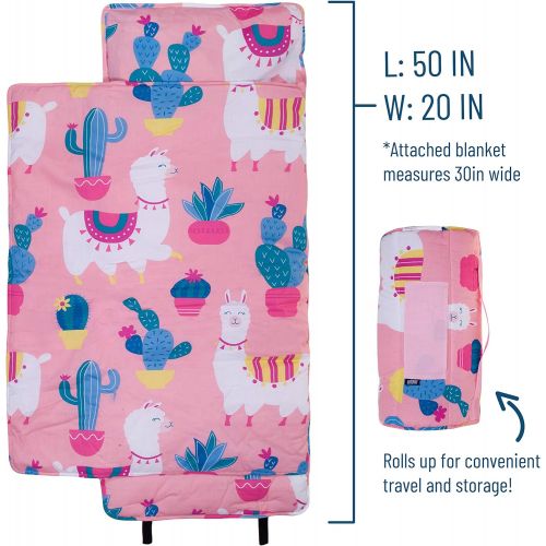  Wildkin Original Nap Mat, Features Built-In Blanket and Pillow, Perfect for Daycare and Preschool or Napping On-the-Go  Fairies