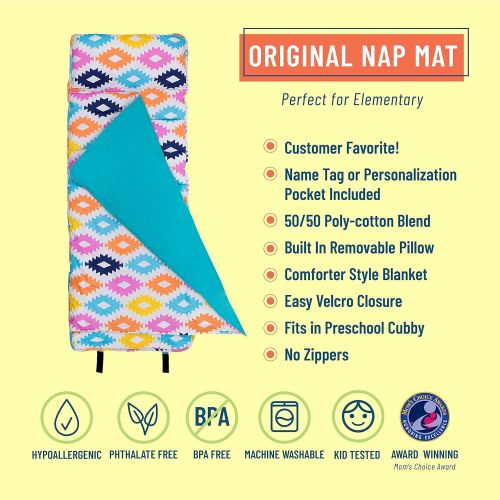  Wildkin Original Nap Mat, Features Built-In Blanket and Pillow, Perfect for Daycare and Preschool or Napping On-the-Go  Fairies