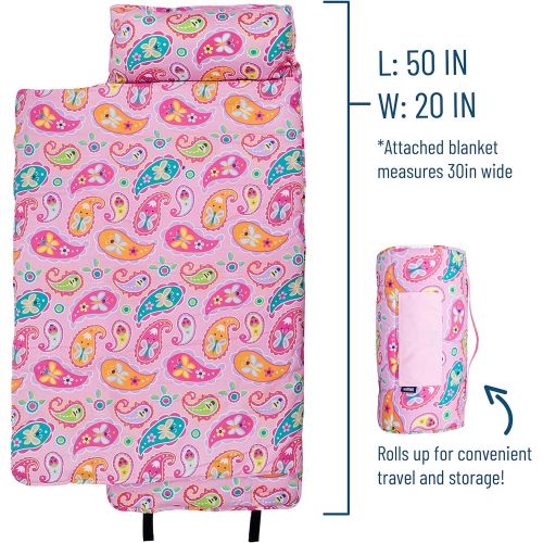  Wildkin Original Nap Mat, Features Built-In Blanket and Pillow, Perfect for Daycare and Preschool or Napping On-the-Go  Fairies