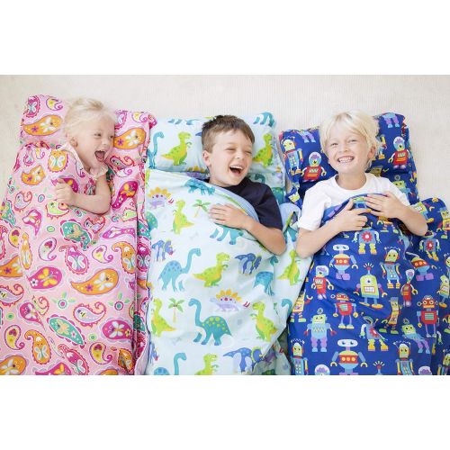  Wildkin Original Nap Mat, Features Built-In Blanket and Pillow, Perfect for Daycare and Preschool or Napping On-the-Go  Fairies